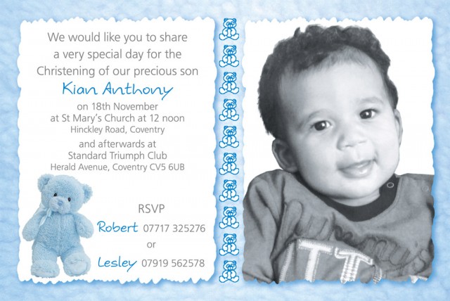 Christening Card